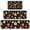 Pioneer Flower Floral-1, variant on Pioneer Flower Floral Print Pattern Kitchen Rugs Sets Of 3,Kitchen Runner Rugs Non Skid Washable,Decorative Kitchen Floor Mats for Kitchen,Sink,Laundry,17X30 Inch 17X47 Inch 17X59 Inch