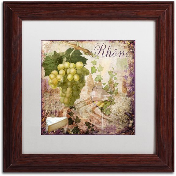 Trademark Fine Art "Wine Country VI" Canvas Art by Color Bakery White Matte, Wood Frame