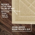 Downtown Pet Supply Cat Litter Mat, Non Slip Litter Box Mat Beige, 15.5