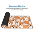 thumbnail image 3 of Rocae Corgi Animal for Gaming Mouse Pad, Mouse Pad Large, Office Computer Keyboard Mousepad, Keyboard and Mouse Pad with Stitched Edges,31.5 x 11.8 in, 3 of 5