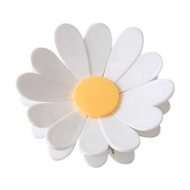 Clips para bolsas con forma de mariposa y flores para sellar herméticamente el refrigerador, adorno decorativo creativo. Blanco