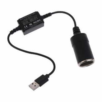 Snailax 12V Car Adapter for Massage Seat Cushion SL-262M, Black