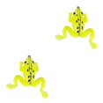 thumbnail image 3 of QualitChoice Appât Factice Surface Leurre Faible Résistance Forte Robustesse Fil d'Acier Baffle Outils de Pêche Bionique Motif Écailles de Poisson Simulé Jaune Fluorescent 2ensemble, 3 of 6