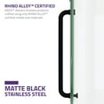 thumbnail image 2 of ANZZI Vensea Series 31.5 in. by 56 in. Frameless Hinged Tub Door in Matte Black, 2 of 10