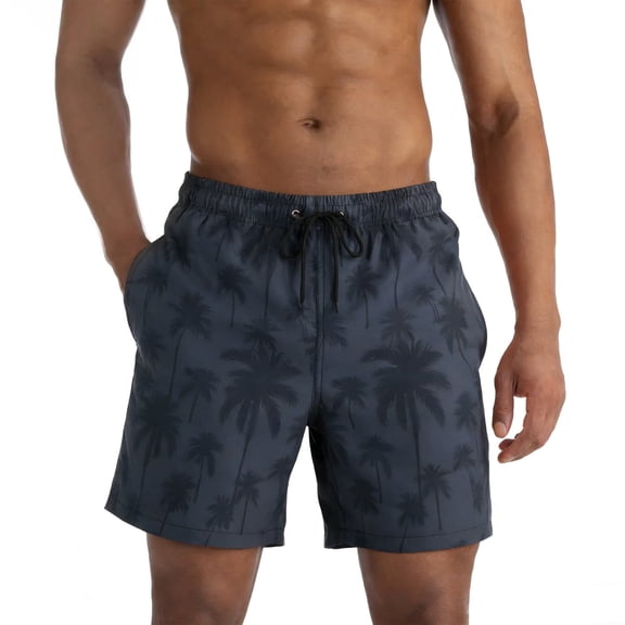 MADHERO Mens Swim Trunks with Lining Quick Dry Summer Funny Printing Beach Shorts Size 2XL