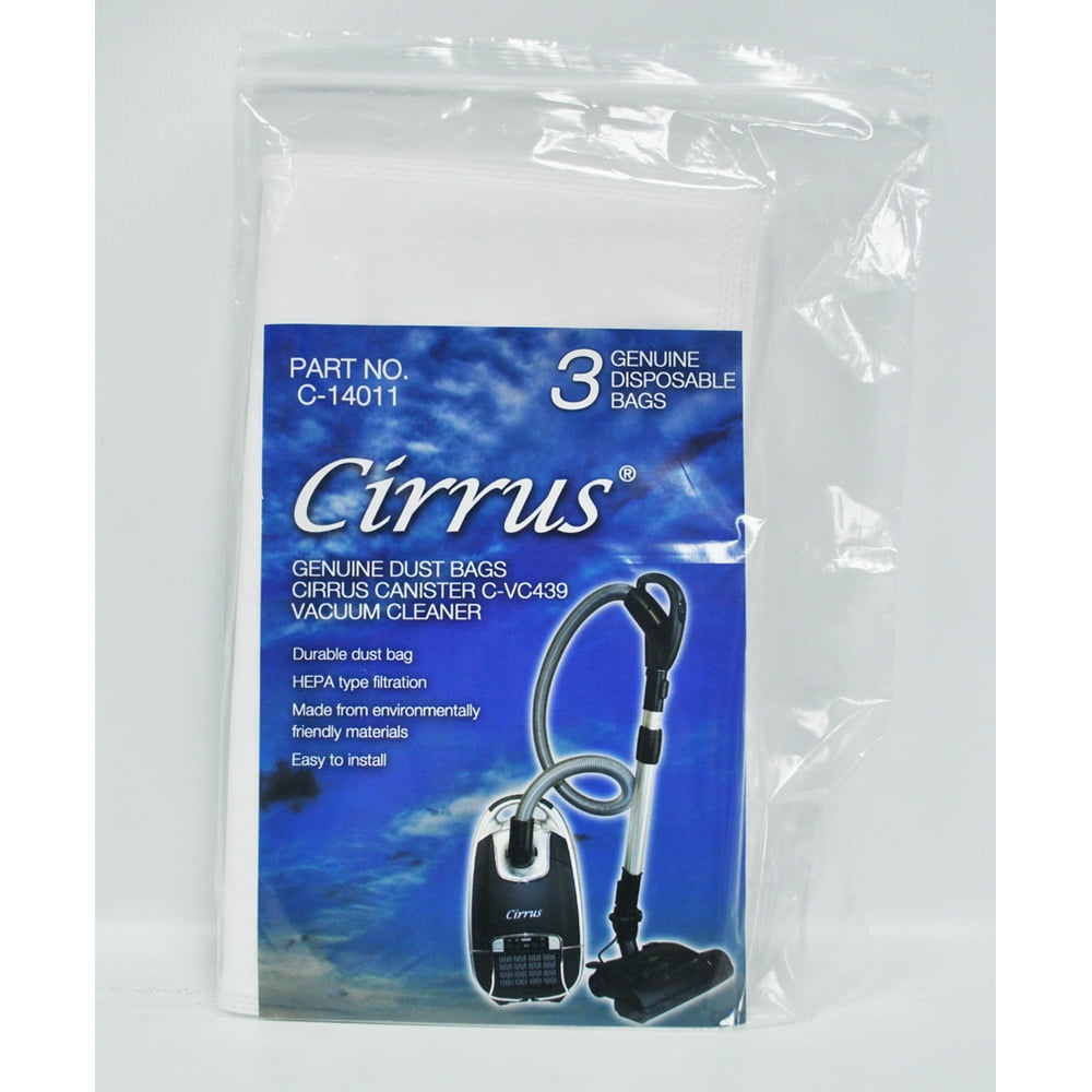 Ciruss VC439 Canister HEPA Cloth Type Vacuum Bags