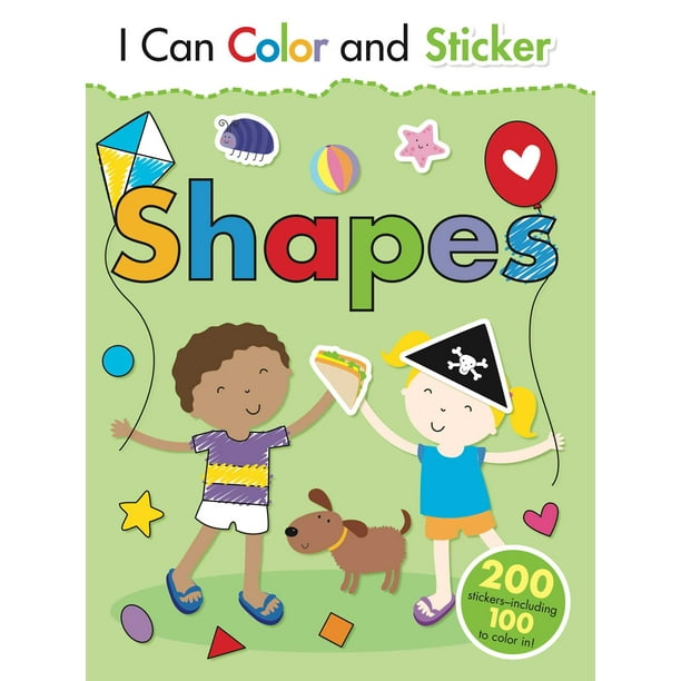 I Can Color and Sticker Shapes