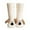 White, variant on Ultra Soft Microfiber Winter Slipper Socks for Men and Women Cozy Thermal Lined House Booties for Indoor Comfort