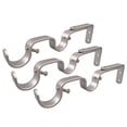 thumbnail image 5 of Sturdy Iron Curtain Pole Bracket Metal Heavy Duty Rod Wall Brackets Holders Easy to Install Screws Kits -, 5 of 6