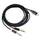 thumbnail image 2 of Cable de audio USB-C a Y de 6,35 mm estéreo para smartphone, tableta, portátil y mesa de mezclas, 2 of 7