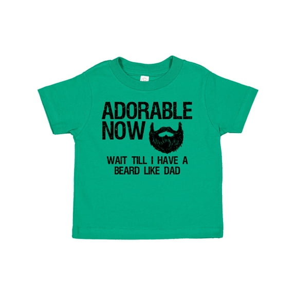 Inktastic Adorable Now...wait Till I Have a Beard Like Dad Boys Toddler T-Shirt