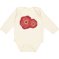 thumbnail image 3 of Inktastic Red Poppy Flowers Boys or Girls Long Sleeve Baby Bodysuit, 3 of 5