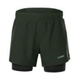 thumbnail image 4 of Skinny Men's 2-in-1 Running Shorts Quick Drying Breathable Active Training Exercise Jogging Cycle Shorts With Longer Liner, 4 of 7