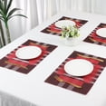 thumbnail image 7 of Unique Bargains 6 Packs Print Placemats for Dining Table Decor Red, 7 of 7