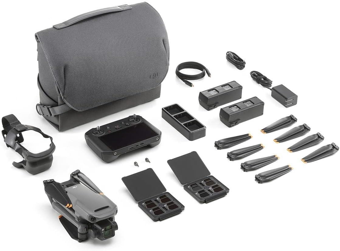 DJI Mavic 3 Cine Premium Combo, Drone with 4/3 CMOS Hasselblad Camera, 5.1K Video, Omnidirectional Obstacle Sensing, 46 Mins Flight, 15km Video Transmission, with DJI RC Pro, Two Extra Batteries