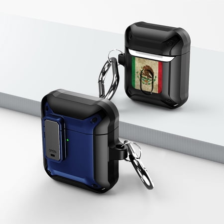Duo Shield Secure Lock Designed For Apple AirPods Generation 1 & 2 With Hook  Blue/Black price history on PriceWatchPro