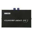 thumbnail image 2 of Compatible avec pour 98/Me/2000/XP, Boîtier de Commutation de Partage de Coque en Fer, Commutateur de Partage, avec 2/4 Ports USB, Manuel pour Imprimante, 2 of 8