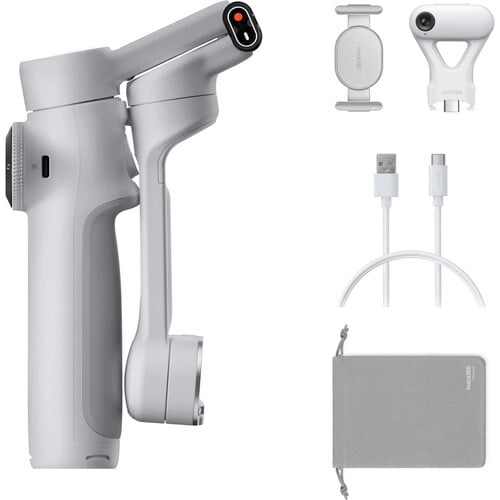 Insta360 Accessory CINSABQA_Flow2Lite12 Flow 2 AI Tracker Bundle Stone Gray