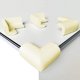 thumbnail image 1 of Juego de 4 protectores de esquinas de mesa de espuma suave, protectores de esquinas antigolpes en ángulo recto para seguridad de bebés con adhesivos resistentes para mesas y cualquier mueble afilado, 1 of 5