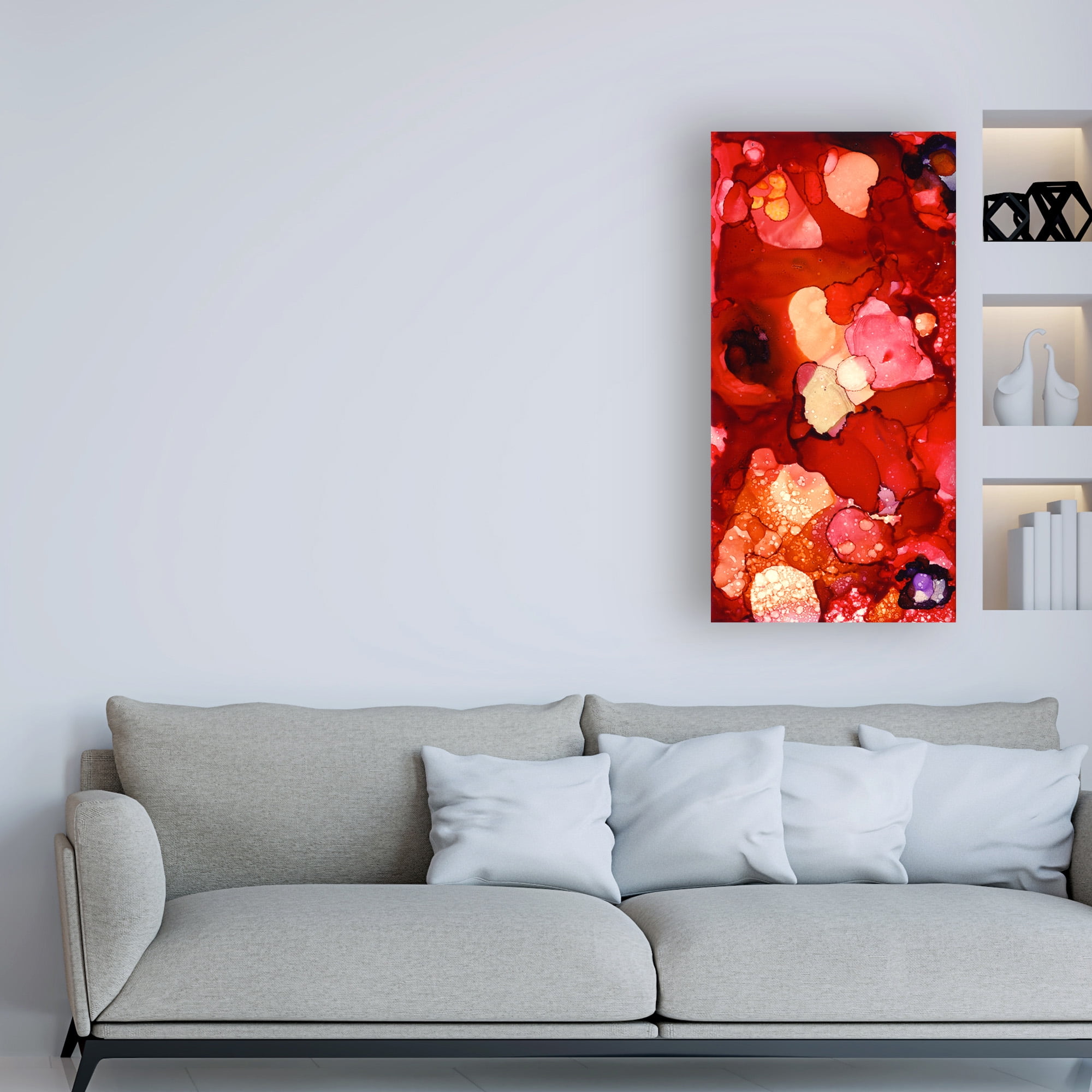 Trademark Fine Art 'Into The Reds' Canvas Art by Pat Saunders-White