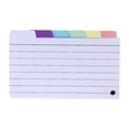 thumbnail image 2 of yotijay 150 Pcs 3x5 Index Card Dividers, Tabbed Index Cards, Assorted Color Flash Cards, Square Index Tabs, 2 of 5