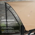 thumbnail image 4 of Outsunny 7' x 5' BBQ Grill Gazebo Tent with Steel Frame Hooks Dark Brown, 4 of 10