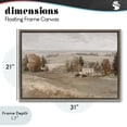 thumbnail image 4 of Stupell Industries Traditional Quaint Cottage in Countryside Brown Floating Frame Canvas Art, 31 x 21, by Jacky Ngan, 4 of 8