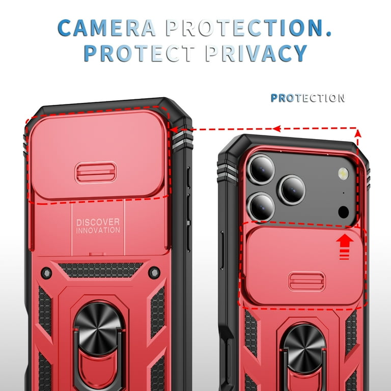 ESR For IPhone 17 Pro Max Case With Stash Stand, Camera Control Cover Compatible With MagSafe, Military-Grade Drop Protection Magnetic Phone Case, Scratch-Resistant Back Cover,Frosted Black