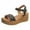 Black, variant on VerPetridure Women's Wedge Sandals Slip On Flatform With Inmitation Cork Bottom Straps