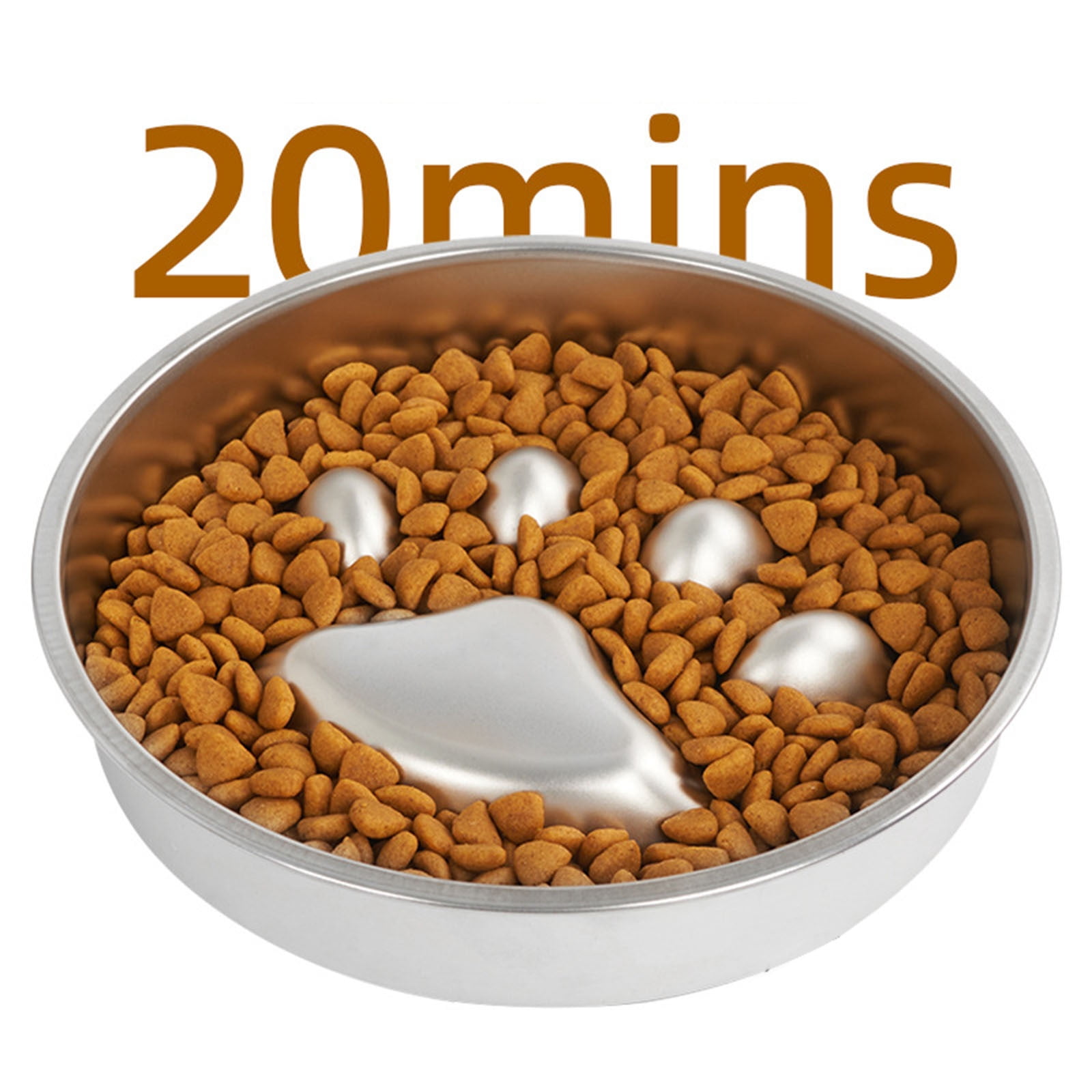Pet Supplies Slow Feeder Dog Bowl for Weight Management Kitchen Living Room Indoor Use Easy Clean Non- Shaped Eating Dish for Cats Dogs