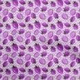 thumbnail image 1 of oneOone Silk Tabby Purple Fabric Fruits Craft Projects Decor Fabric Printed By The Yard 42 Inch Wide, 1 of 5