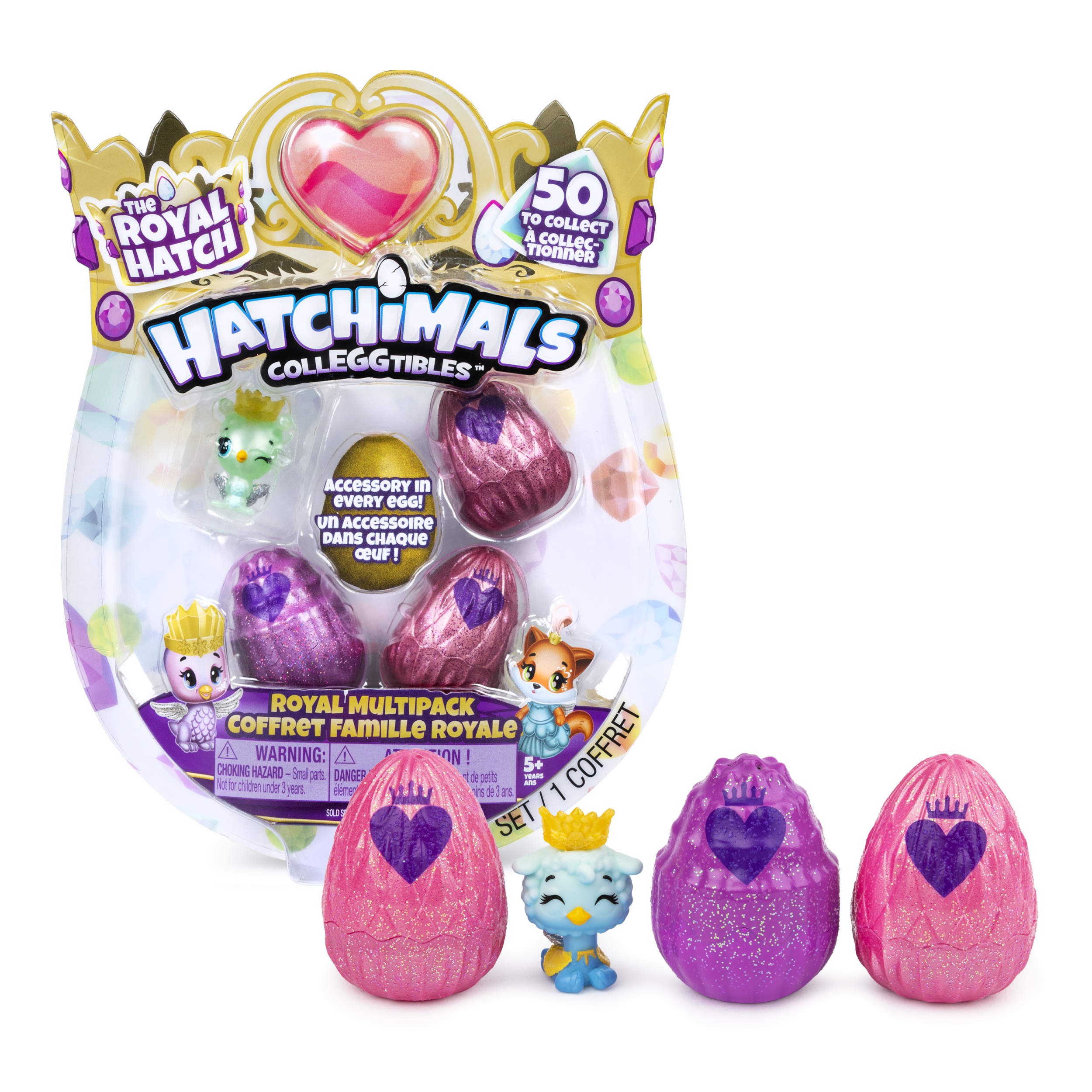 Hatchimals CollEGGtibles, Royal Multipack with 4 Hatchimals and Accessories, for Kids Aged 5 and up (Styles May Vary) - image 2 of 8
