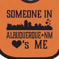 thumbnail image 4 of Inktastic Albuquerque New Mexico Someone Loves Me Skyline Boys or Girls Baby Bib, 4 of 4