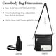 thumbnail image 5 of Bolso bandolera con cuero genuino negro para mujer RFID, 5 of 7
