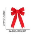 thumbnail image 5 of 10 Pack Red Velvet Christmas Bows, 12.6 Inch Large Fabric Ribbon Bowknot for Wreath Fence, Waterproof Outdoor Holiday Decoration, Garland Tree Hanging Ornament, 5 of 9