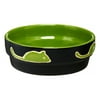 Ethical Pet Fresco Dish Cat Bowl, 5", Green