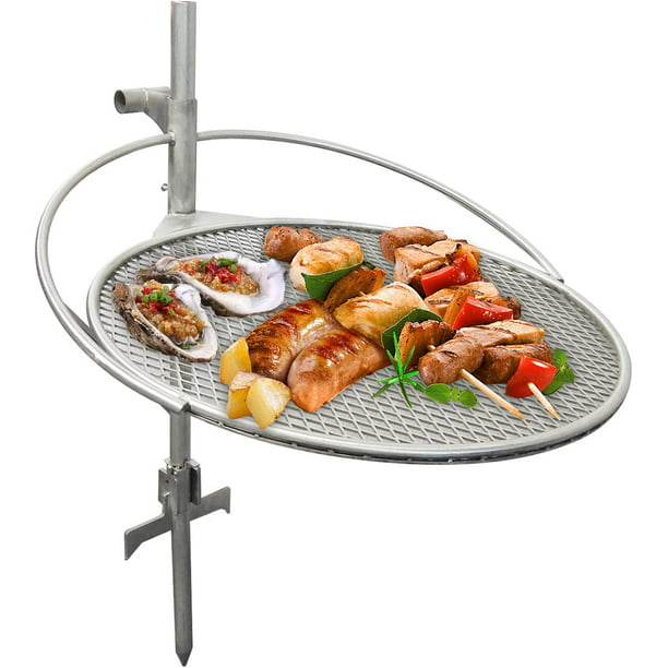 Christus verbrand Afscheid VIVISPECIAL Fire Pit Campfire Grill Grate - Stainless Steel Swing Cooking  Stand BBQ Grill, Portable Campfire Barbecue Rack with Carry Bag for Outdoor  Open Fire Cooking - Walmart.com