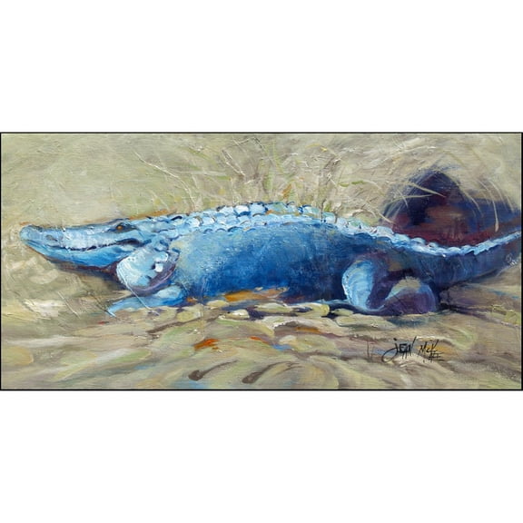 Carolines Treasures JMK1304HRM2858 Bruce the Gator Alligator Indoor / Outdoor Runner Mat 28x58 28H x 58W multicolor