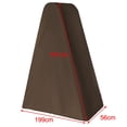 thumbnail image 2 of Pool Ladder Cover,Heavy Duty 210D Oxford fabric Cover for Pool Platform Ladder Coffee color, 2 of 7