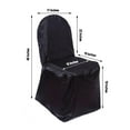 thumbnail image 3 of BalsaCircle Black Banquet Satin Chair Covers Slipcovers Party Wedding Reception Decorations, 3 of 6