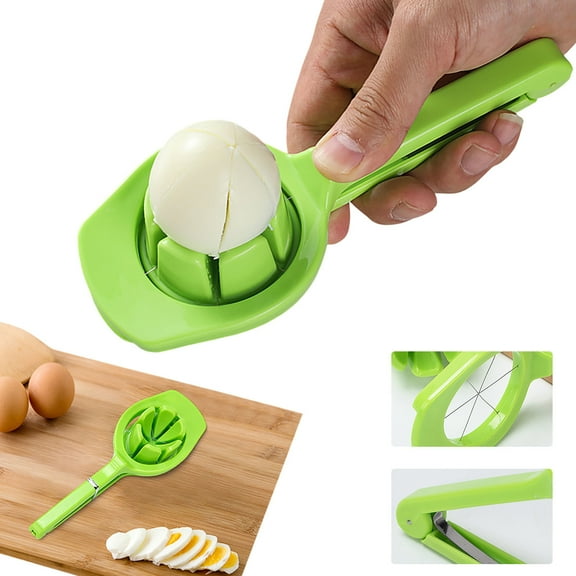 Stainless Steel Vegetable Cutter Purpose Egg Slicer for Hard Boiled Eggs Fruits Strawberries Heavy Duty Kitchen Tool with Storage Container