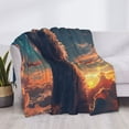 thumbnail image 3 of Yiaed Starry Sky Cloud Puppy Print Blanket Throw Blanket Soft Cozy Flannel Blanket for Home Bed Sofa Couch Chair-50"x40", 3 of 6