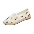 thumbnail image 3 of YOUYEDIAN Loafers for Women Comfortable Fashion Patchwork Print Low Heel Casual Round Toe Soft Flats Versatile Slip On Walking Canvas Shoes, 3 of 5