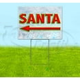 thumbnail image 1 of Santa Arrow (18" x 24") Yard Sign, Includes Metal Step Stake, 1 of 6