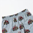 thumbnail image 5 of HCNTES Toddler Baby Boy Summer Clothes Set Cute Truck Print Short Sleeve T-Shirt and Shorts Set Toddler Boy Pajamas Summer Pjs for Boys Size 2-8Y, 5 of 6