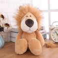 thumbnail image 5 of Animales de peluche de peluche, muñecos suaves, jungla, león, elefante, tigre, perro, zorro, mono, ciervo, regalo para niños, juguetes kawaii para bebés y niños, 5 of 5