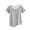 Gray, variant on Women Graphic Oversized Ripped Boxy Tee Shirt Distressed Short Sleeve Crop Top