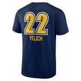 thumbnail image 3 of Men's Christian Yelich Navy Milwaukee Brewers Name & Number Fastball T-Shirt, 3 of 3