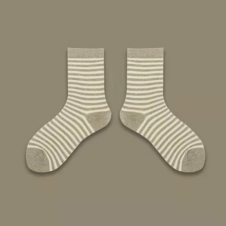 

5 pairs Womens To Keep Warm Sock Stripe Lightweight Cotton Athletic Socks womens socks Color random