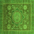 thumbnail image 1 of Ahgly Company Indoor Square Abstract Green Modern Area Rugs, 8' Square, 1 of 4
